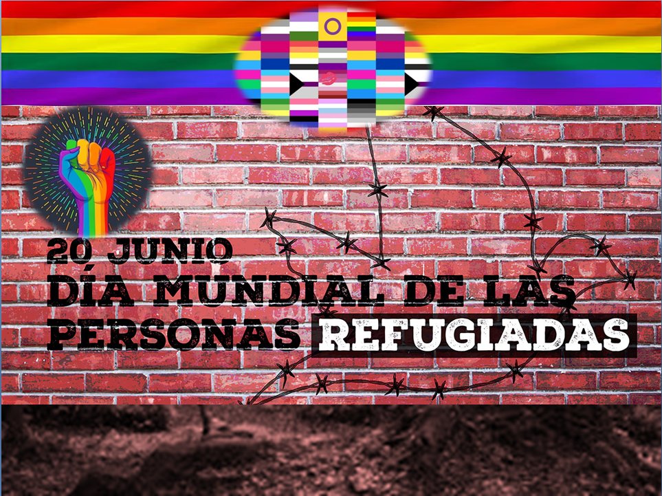 El 20 de junio se conmemora el Día Mundial Las Personas Refugiadas como una expresión de solidaridad, sensibilización y responsabilidad con todas aquellas personas que han tenido que escapar de sus respectivos países al peligrar su supervivencia #RefugiadasLGTBIQ+ #refugiadosLGBT