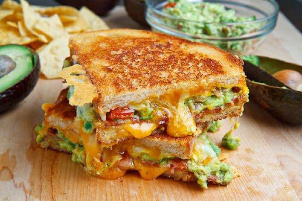 Bacon Guacamole Grilled Cheese