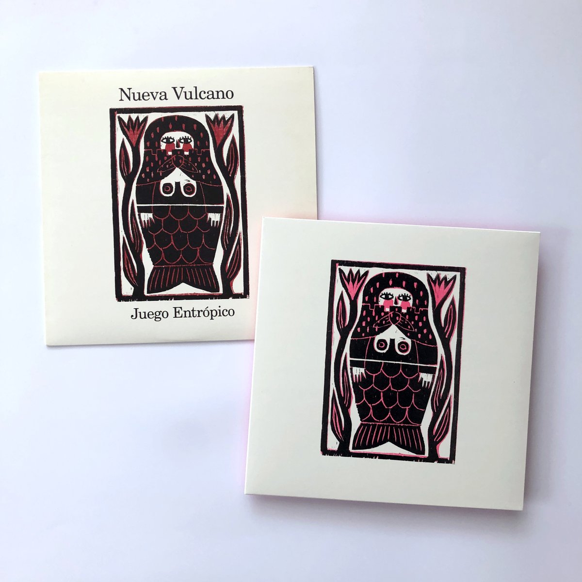 lacastanya's tweet photo. Happy reissue day to @nuevavulcano! “Juego entrópico” CMYK original press VS fluorescent spot color remastered reissue – same #amazing songs amigos:
—> https://t.co/ZyZRoEkNox https://t.co/ccwjQSY8w3