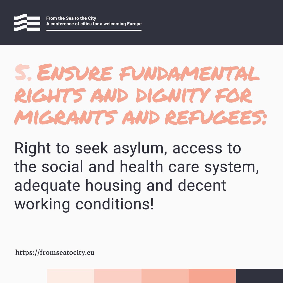 FromSea2City's tweet photo. Many European cities have implemented new initiatives to ensure the access to fundamental rights for migrants and refugees. These initiatives should be taken as a model to develop new coordinated policies at the EU.
#Demand5
#WorldRefugeeDay
#Sea2City https://t.co/ceDpLCNWLJ https://t.co/GDYvhAPpSY