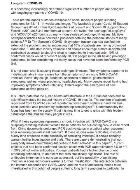 Here is a copy of the letter that I sent to  @natalieben yesterday. Please write to your MPs, and please feel free to share with family, employers etc if you would find that helpful.Thank you for reading. @MattHancock  @timspector  @PaulGarnerWoof  @covidlongtermer