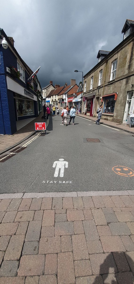 Shaftesbury town centre was really buzzing this morning on the first Sat of the temporary pedestrianisation of the High Street. We are proud to support <a href="/ShaftesburyTC/">ST Council</a> and <a href="/ShaftChamberCom/">Shaftesbury Chamber</a> to get our shops open again safely. #COVID19
