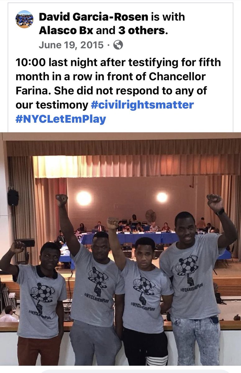 nycletemplay's tweet photo. 5 years ago. Atleast Farina didn’t even pretend to care. Now we have @NYCSchools leaders who talk about #AdvancingEquityNow & do nothing to change the reality for Black & Latinx students. @DOEChancellor @NYCMayor @NYCFirstLady @OEAnyc @NYCDOEwellness @MarkTreyger718 @LRobinsonNYC https://t.co/AfFz8N4pmD