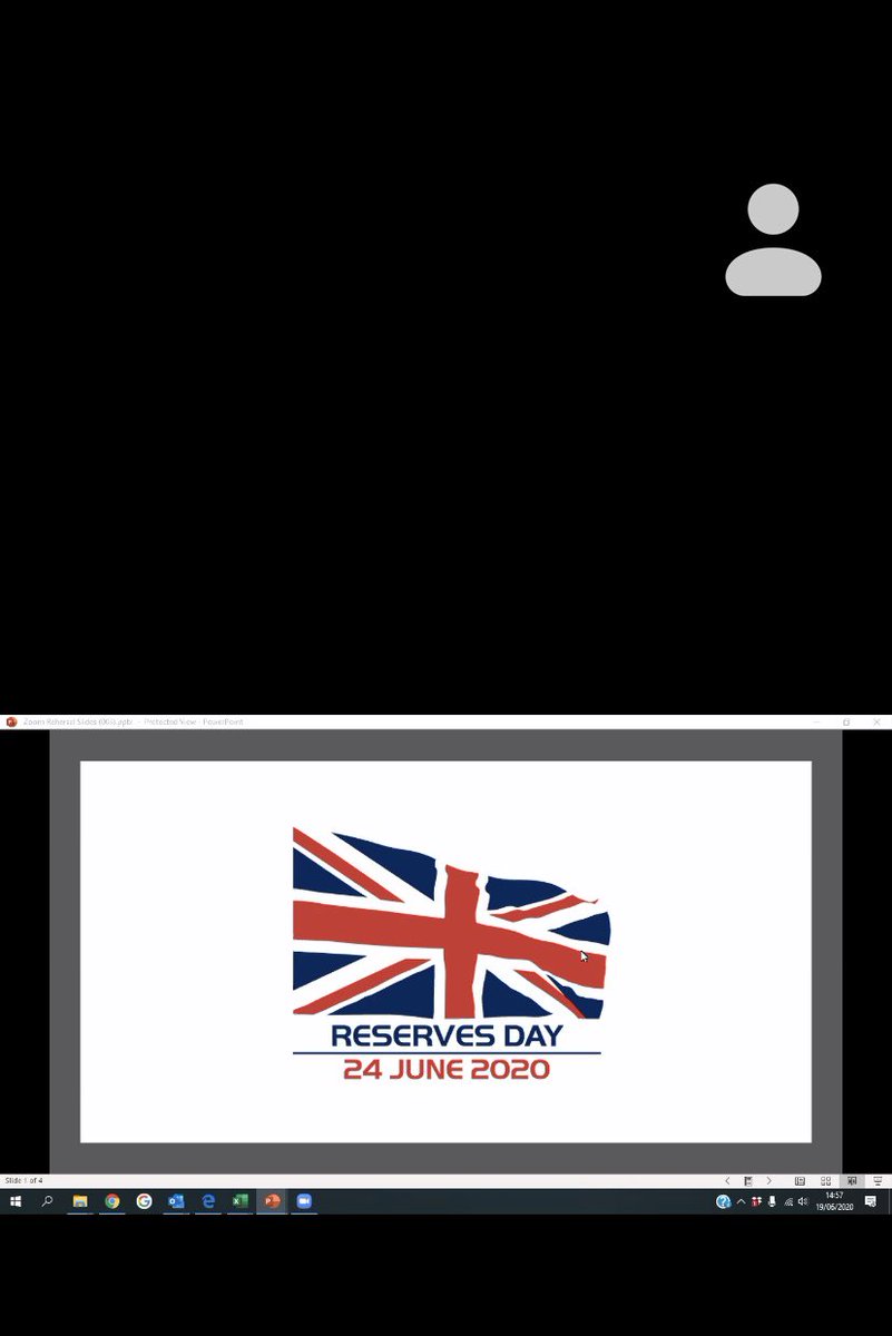 CSReserves's tweet photo. #ReservesDay invites are out to attend the breakfast event with senior leaders from the #civilservice and #defence on the 24 June. Dress rehearsals have also taken place, which include the novel factor of being able to mute anyone! @DefenceHQ @UKCivilService https://t.co/SGjblRLFre