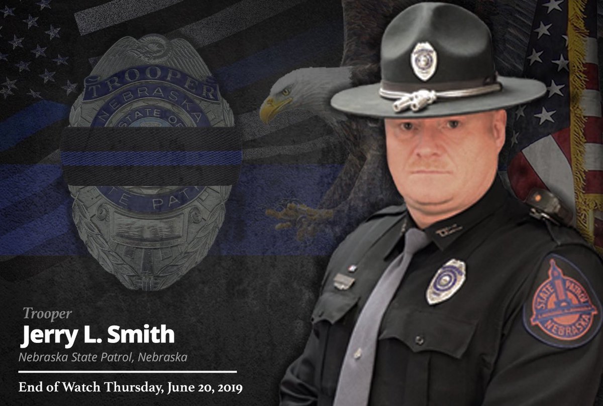 NEStatePatrol's tweet photo. Today marks one year since we lost Trooper Jerry Smith #373.
We’ll gather with friends and family today to remember Jerry and honor his life of service.
#NeverForgotten #RIP373 https://t.co/WSkTCLCeY8
