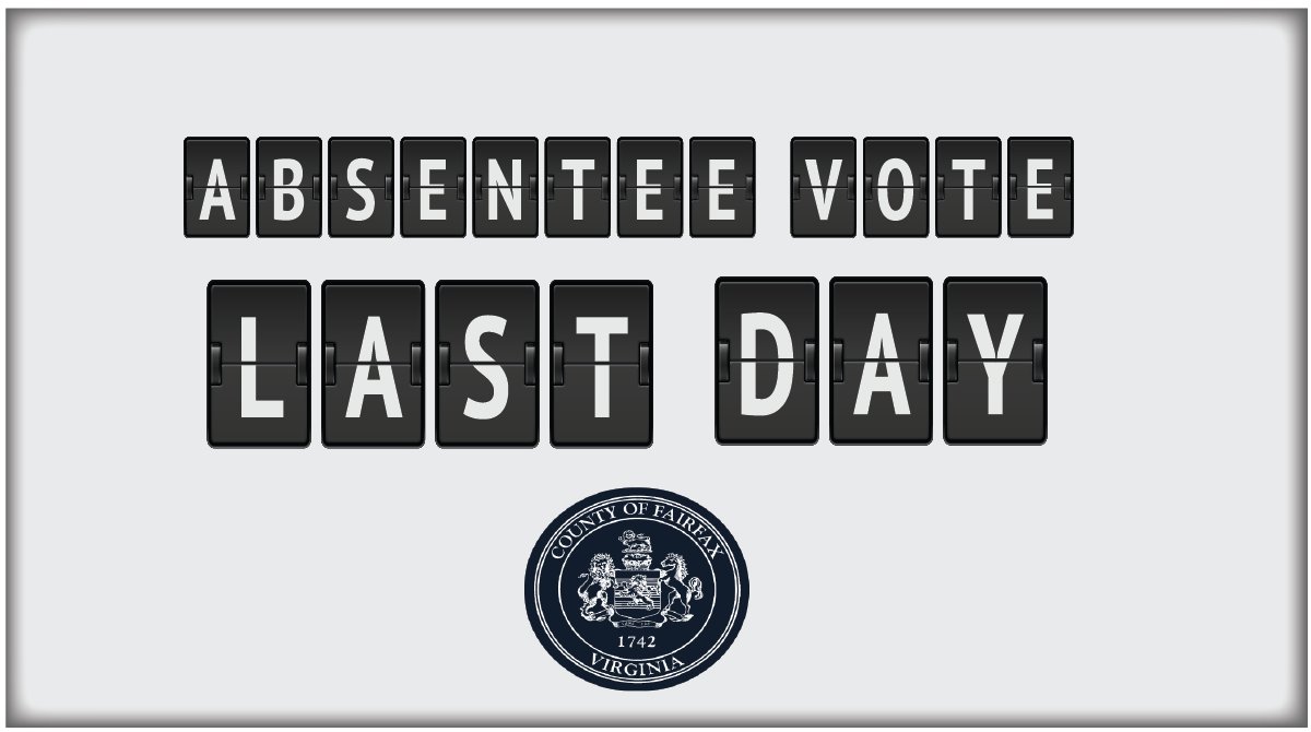 fairfaxvotes's tweet photo. Today is the last day to absentee vote in person for the June 23 congressional primaries. We're offering curbside voting at the Fairfax County Govt. Center until 5 p.m. today: https://t.co/dPNAihTdUl

#election2020 #2020elction #vote2020 #gotv https://t.co/APPfev5srI