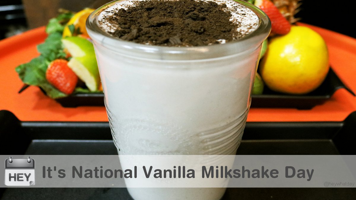 It's National Vanilla Milkshake Day! 
#NationalVanillaMilkshakeDay #VanillaMilkshakeDay