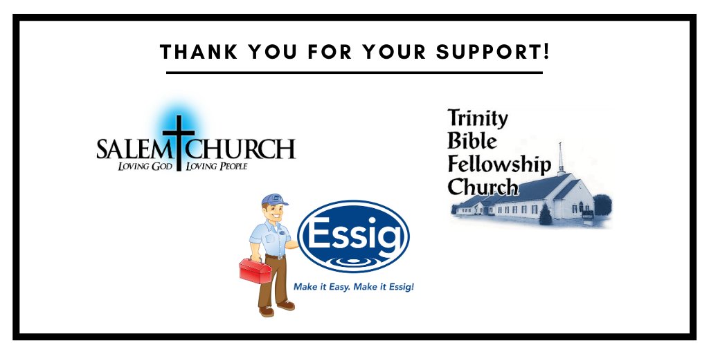 Life's Choices (@lifeschoices_k) on Twitter photo Thank you to Salem Church in Hamburg (facebook.com/wearesalem), <a href="/TrinityBFC/">Trinity BFC</a> (trinitybfc.org) and Essig Plumbing & Heating (pwessig.com) for sponsoring our Spring Chicken 5k!
Without your support, our event would not have been possible. We're so grateful! Thank you to Salem Church in Hamburg (facebook.com/wearesalem), <a href="/TrinityBFC/">Trinity BFC</a> (trinitybfc.org) and Essig Plumbing & Heating (pwessig.com) for sponsoring our Spring Chicken 5k!
Without your support, our event would not have been possible. We're so grateful!
