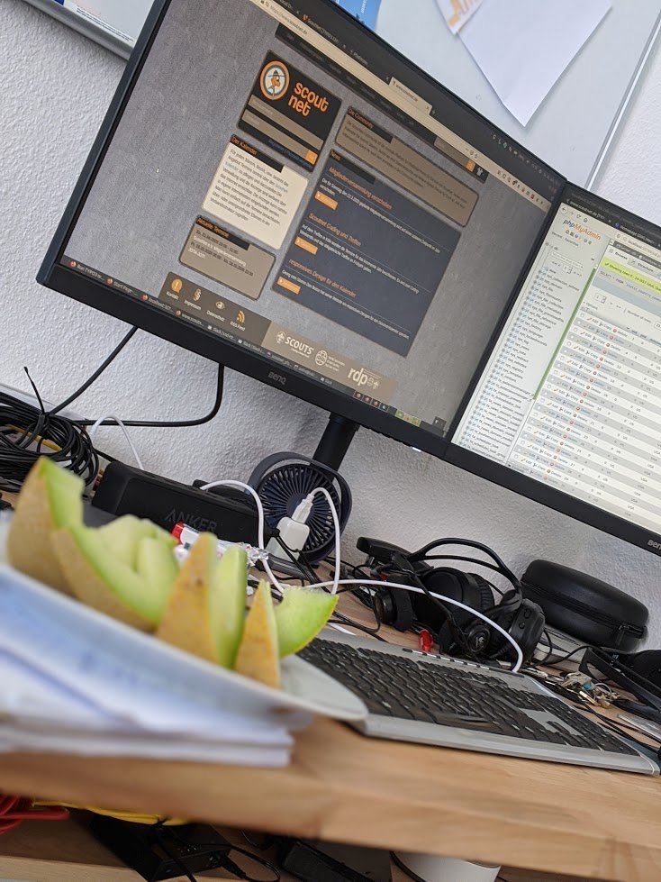 scoutnet's tweet image. Auch dieses Wochenende sind wir wieder für euch am Coden, obwohl das Wetter nicht unbedingt geeignet ist.
Ihr könnt euch gerne Online über den Slack-Voice-Chat dazu schalten.
#pfadfinden #ScoutNetCodingWeekend #CodingWeekend