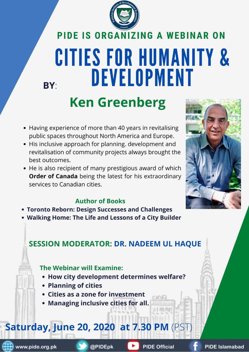 IRabbiaMir's tweet photo. #PIDEWebinar happening soon (7:30 PM) on Cities for Humanity and Development-
Tune into https://t.co/O5Gx1bB2a6 to catch the live session if you haven't registered.
#PIDEIdeas #policy_pide #citiesanddevelopment
@nadeemhaque @durre_nayab_ @PIDEpk @HamidMirPAK @NasimZehra https://t.co/RAH0lTqlfm