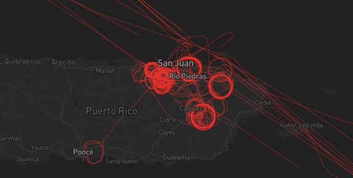 4/ Normally, this elite spy plane provides eyes in the sky when federal agents arrest drug traffickers or violent gang members, such as these raids in Puerto Rico: https://www.justice.gov/usao-pr/pr/26-individuals-charged-drug-trafficking-puerto-rico-project-safe-neighborhoods https://www.justice.gov/usao-pr/pr/104-individuals-indicted-drug-trafficking https://www.justice.gov/usao-pr/pr/75-individuals-charged-drug-trafficking-puerto-rico-project-safe-neighborhoods https://www.buzzfeednews.com/article/peteraldhous/fbi-surveillance-plane-black-lives-matter-dc