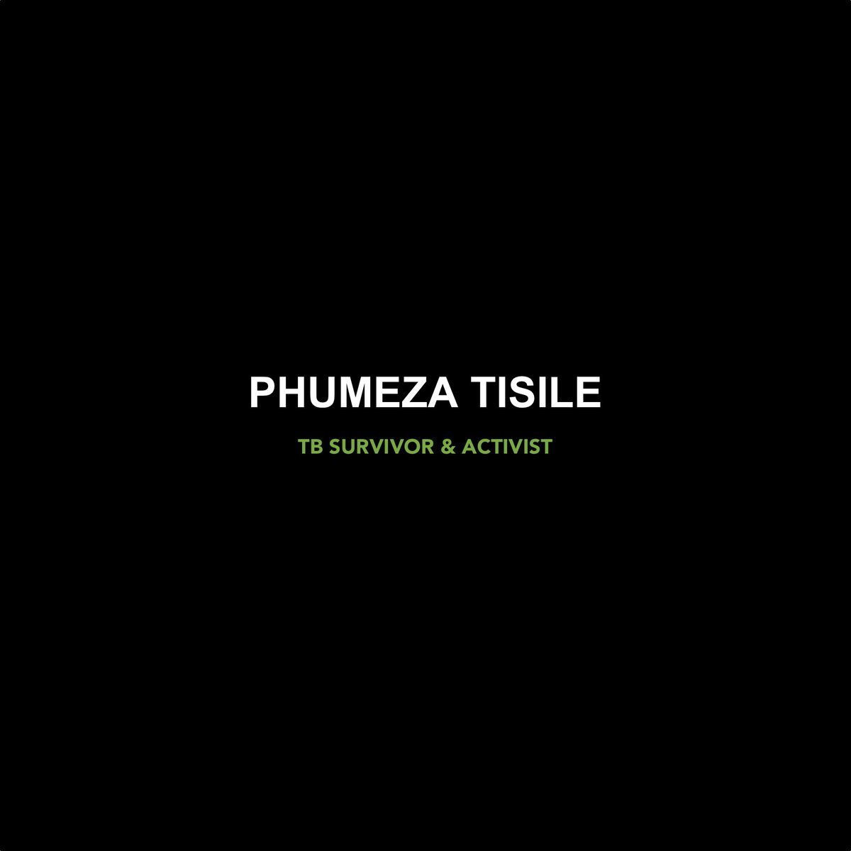 BlueCollarF's tweet photo. XDR-TB survivor @Ptisile is a South African #TB ambassador. She dedicates her time to @TBProof, a nationwide TB advocacy group, and @UnmaskStigma, a global community focused on eliminating the shame associated with #TB and #HIV among other diseases. #YouthWeek2020 #YouthDay2020 https://t.co/WJuQ5eI6sC