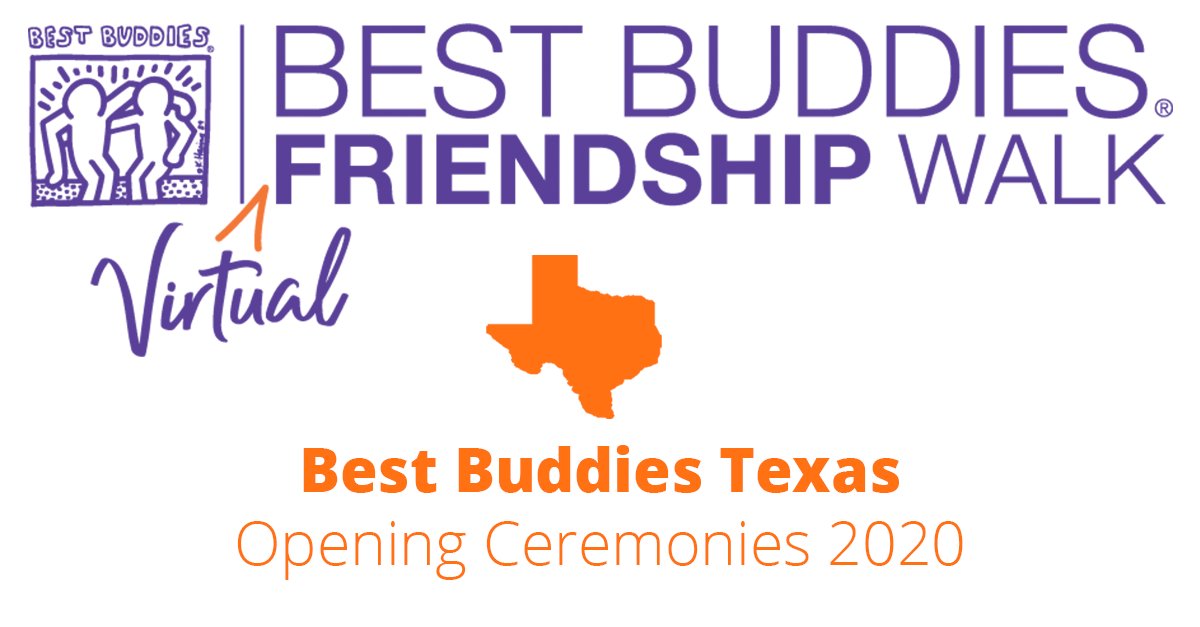BestBuddiesTX's tweet photo. Don't forget to tune in the the @bestbuddies Friendship Walk Texas Opening Ceremonies on our Facebook page at 10:15am this morning! You won't want to miss emcee @TylerClutts44 &amp; a special performance by the @DCCheerleaders 💜 https://t.co/Xkpn3QmaFH