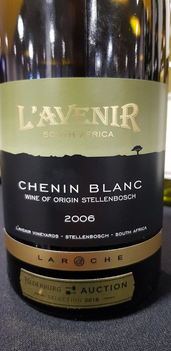 L'Avenir Stellenbosch 
Chenin Blanc 2006 

#DrinkChenin #MC 

#SouthAfrica #Wine #Gauteng #CapeTown #Durban #Farmall #WineBar #MiguelChan #Johannesburg #Pretoria #Africa #Sandton #SouthAfrican #Sommelier #Hotel