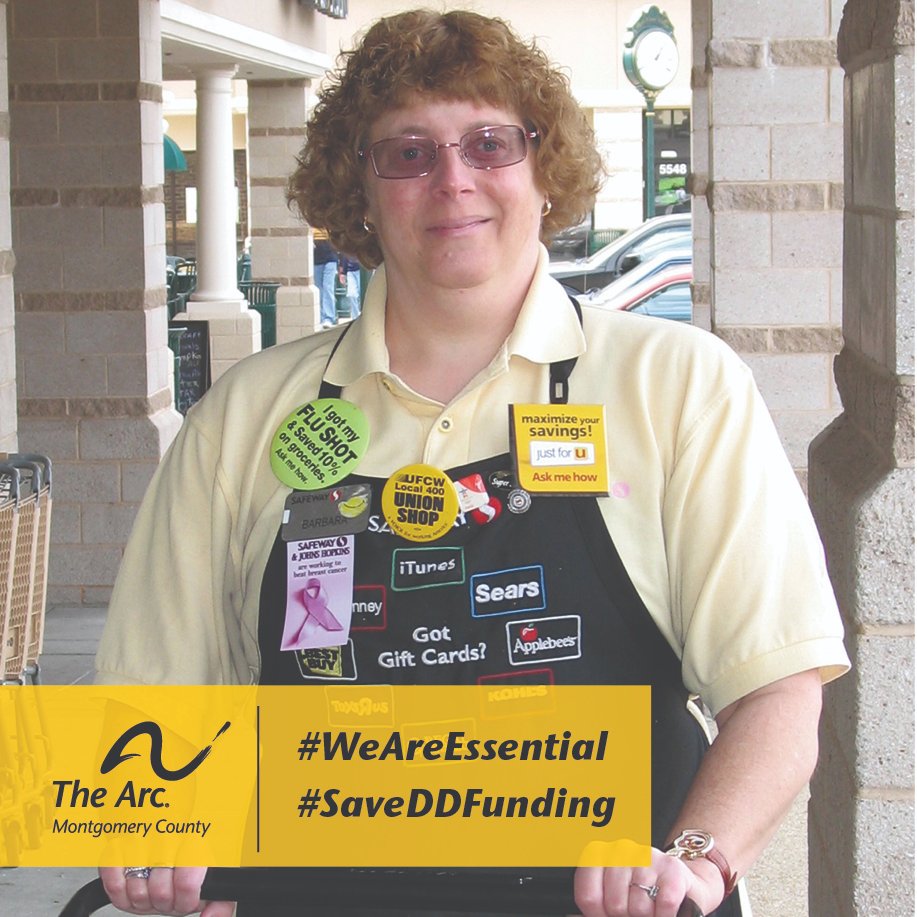 TheArcMC's tweet photo. #SaveDDFunding
Community is more than just where we live and work, it's HOW we live and work. Barbara can't wait for the day she can return to work to keep business humming smoothly &amp; customers happy.Communities are strongest when all of their members can thrive and 
1/2 https://t.co/1g8xeUJjSn