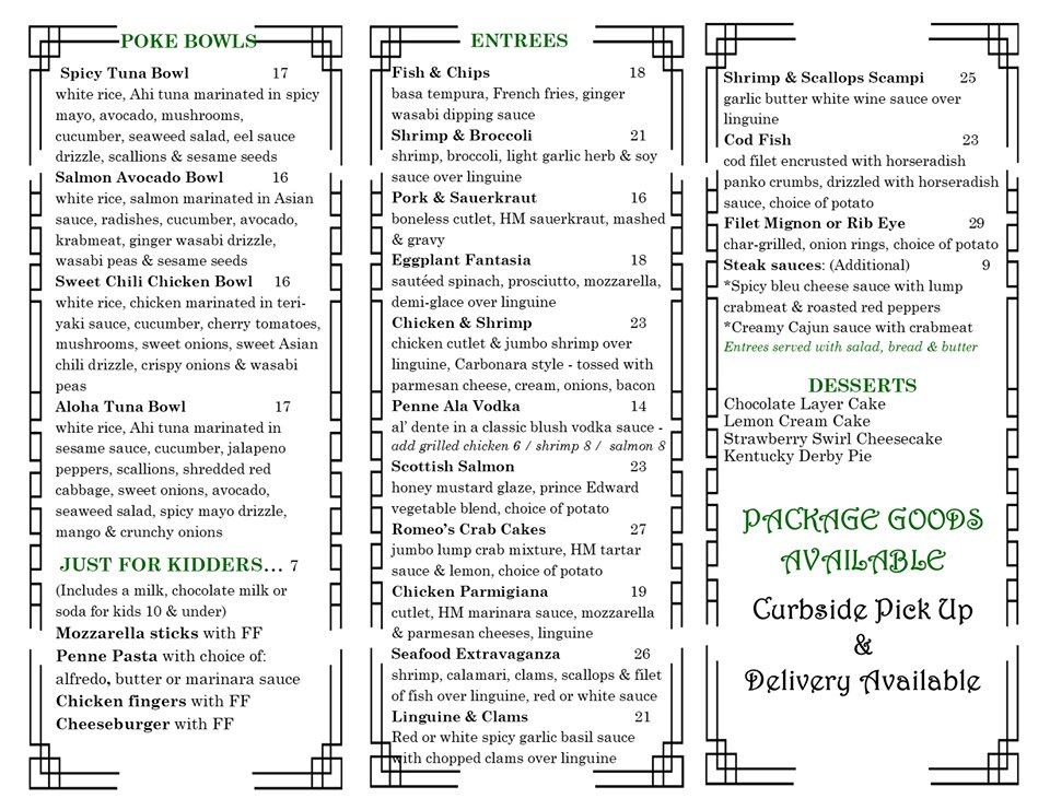 tbgrille's tweet photo. THE NEW OUTSIDE TBG MENU ! Come enjoy M, W, Th, Sun 2 - 8 Pm  &amp; Fri, Sat 2 - 9 Pm https://t.co/gqQlXgQPkd