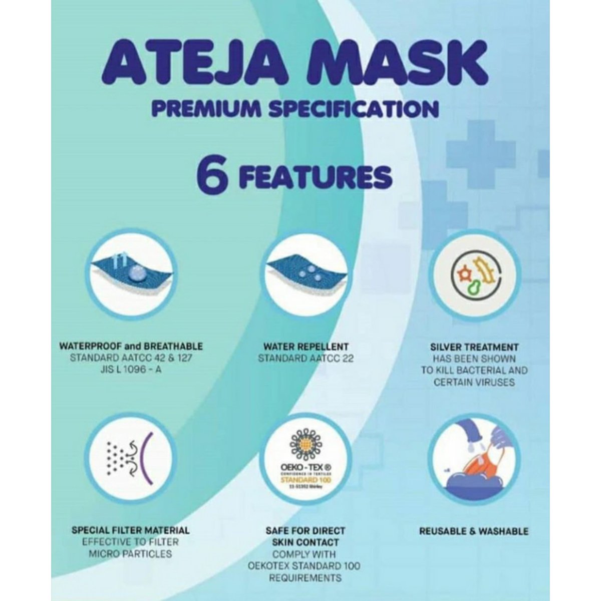 cheonsarang_id's tweet photo. WTS 

Masker kain ATEJA Premium Quality :
* 3 Ply
* Water Proof &amp; Water Repellent
* Soft Fabric
* Washable &amp; Reuseable
* Harga terjangkau

Dm untuk detail info 

#wts #maskerkain #masker #jualmasker #jualmaskerkain https://t.co/yQIbIeUFhh