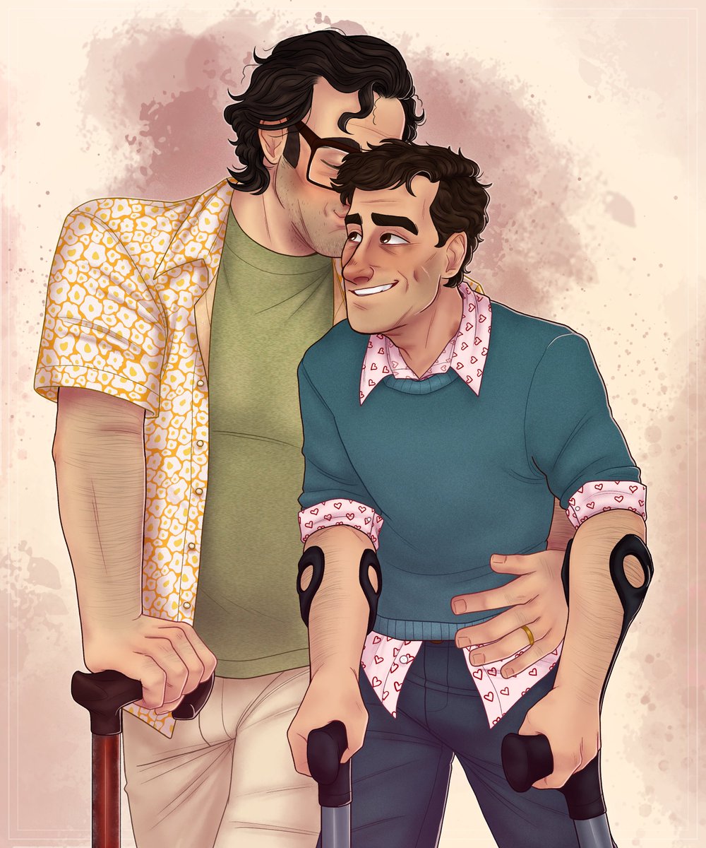 gayrmlinart's tweet photo. hot take: they'd both need mobility aids ✌️
and also they're in love
#reddie https://t.co/ggh4NaoV68