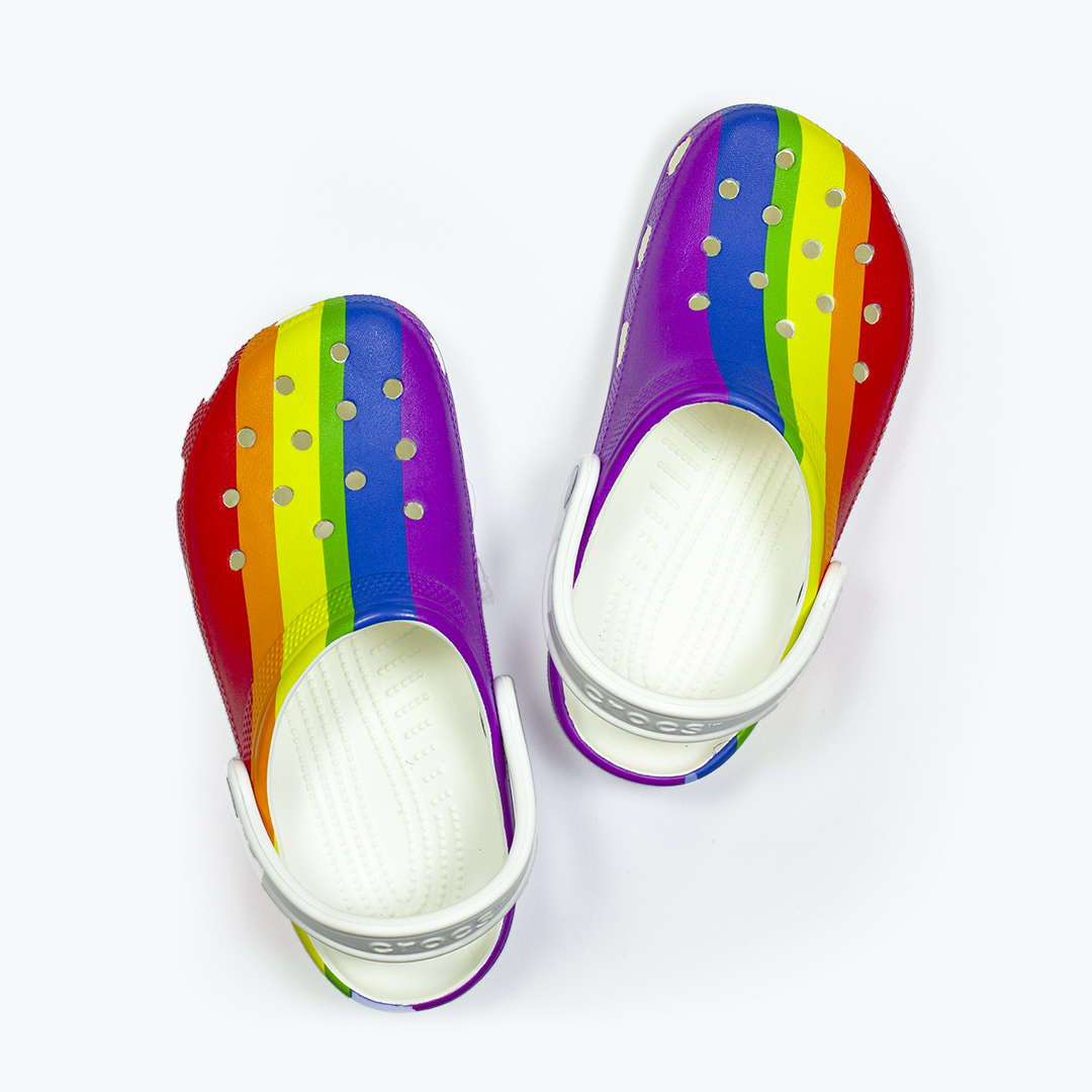 crocs pride slides