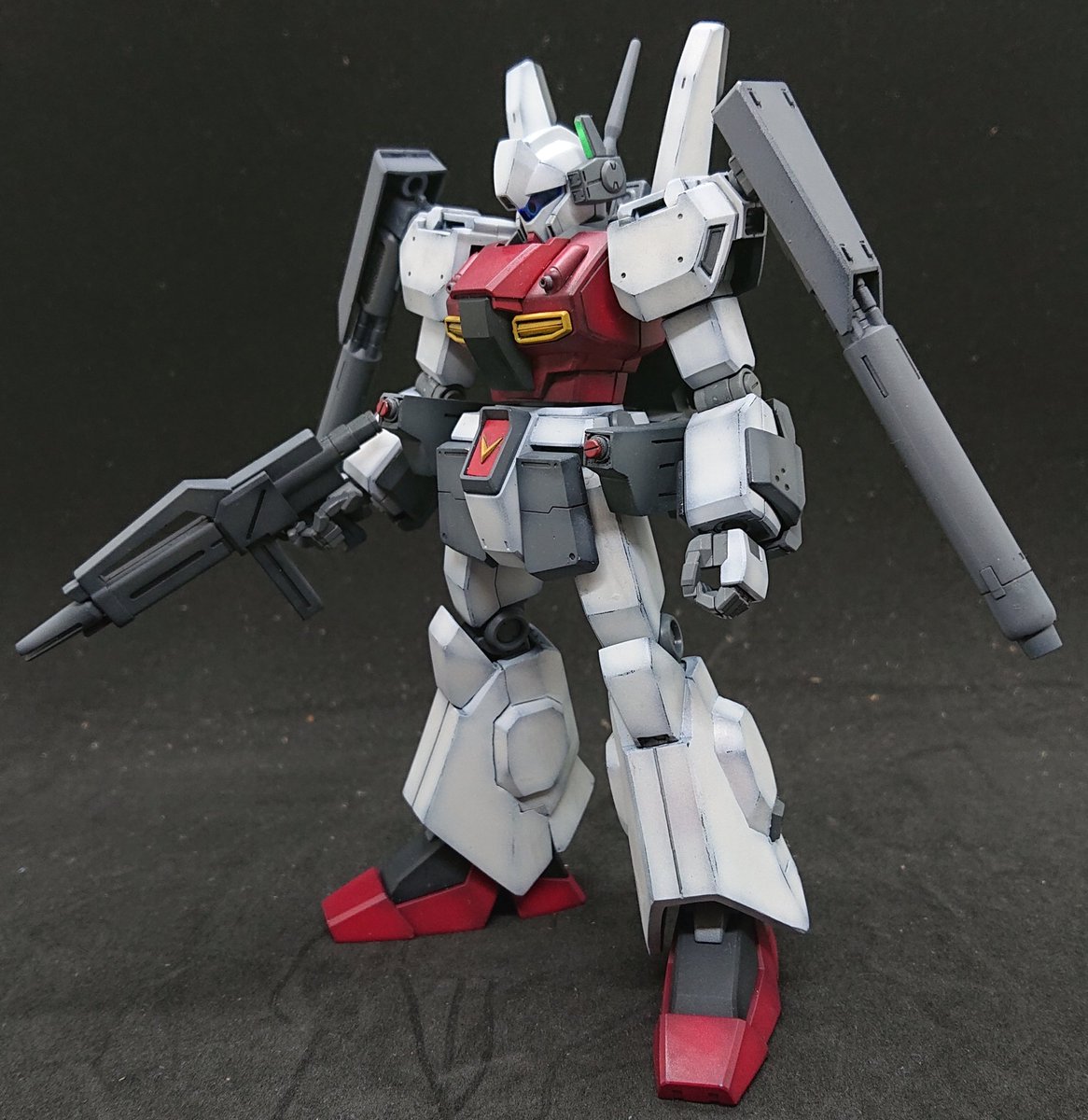 HGジェガン重装型出来た！ ヽ(*´▽)ノ♪ 足のスクラッチに手間取りまし