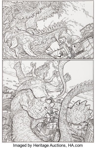 Thinking about how Darrow mangages the thin line between detail and clear storytelling. He creates wonderful spaces (positive/negative) and his storytelling never suffers because of detail like some others do. The structure of his cake is strong-he just uses alot of sprinkles 