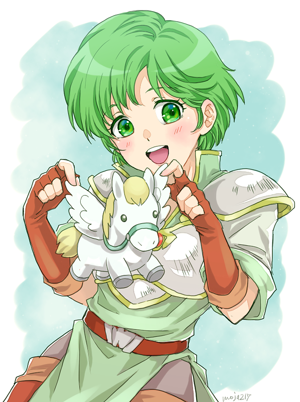 「#FE版深夜の真剣お絵描き60分一本勝負 「ペガサスナイト」あたしのエルメスに乗」|もじゃっころのイラスト