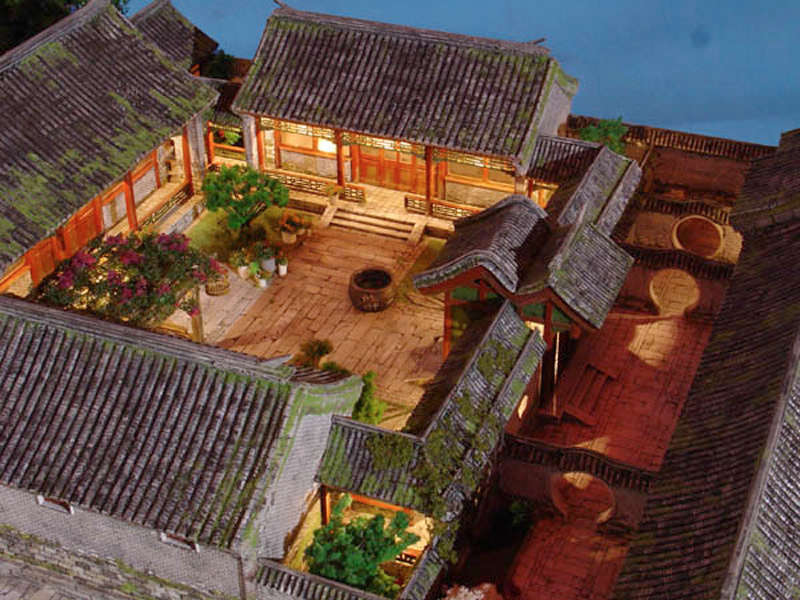 2a. Though diverse, in China's cities, houses were built in accordance with Feng Shui and primarily followed Siheyuan (courtyard houses) architecture. They usually lacked toilets and other amenities.Chinese families were large and extended families also lived in such houses.