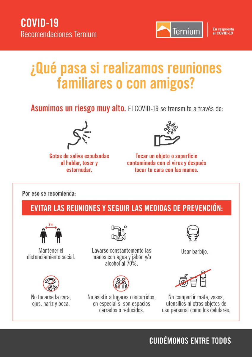 TerniumArg's tweet photo. Celebremos el #DíadelPadre responsablemente. Sobran las ganas de estar cerca y de abrazarnos, pero este domingo llamá a tu papá u organizá una videollamada para que el abrazo sea virtual. El mejor regalo que podés hacerle es evitar riesgos para su salud. ¡Cuidémonos entre todos! https://t.co/ADt0aD5pOT