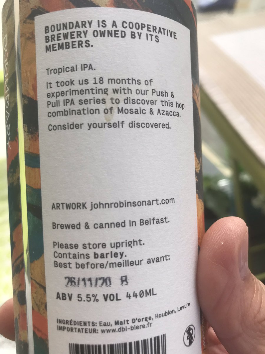 TerrySinnett's tweet photo. Another cracking IPA from @_Thisisbeer_ #Porthcawl to celebrate a great #Swans away win @tomgetshirty 
#Imbongo from @boundarybrewing #Belfast 👍👍 https://t.co/hYjJs5IYrg