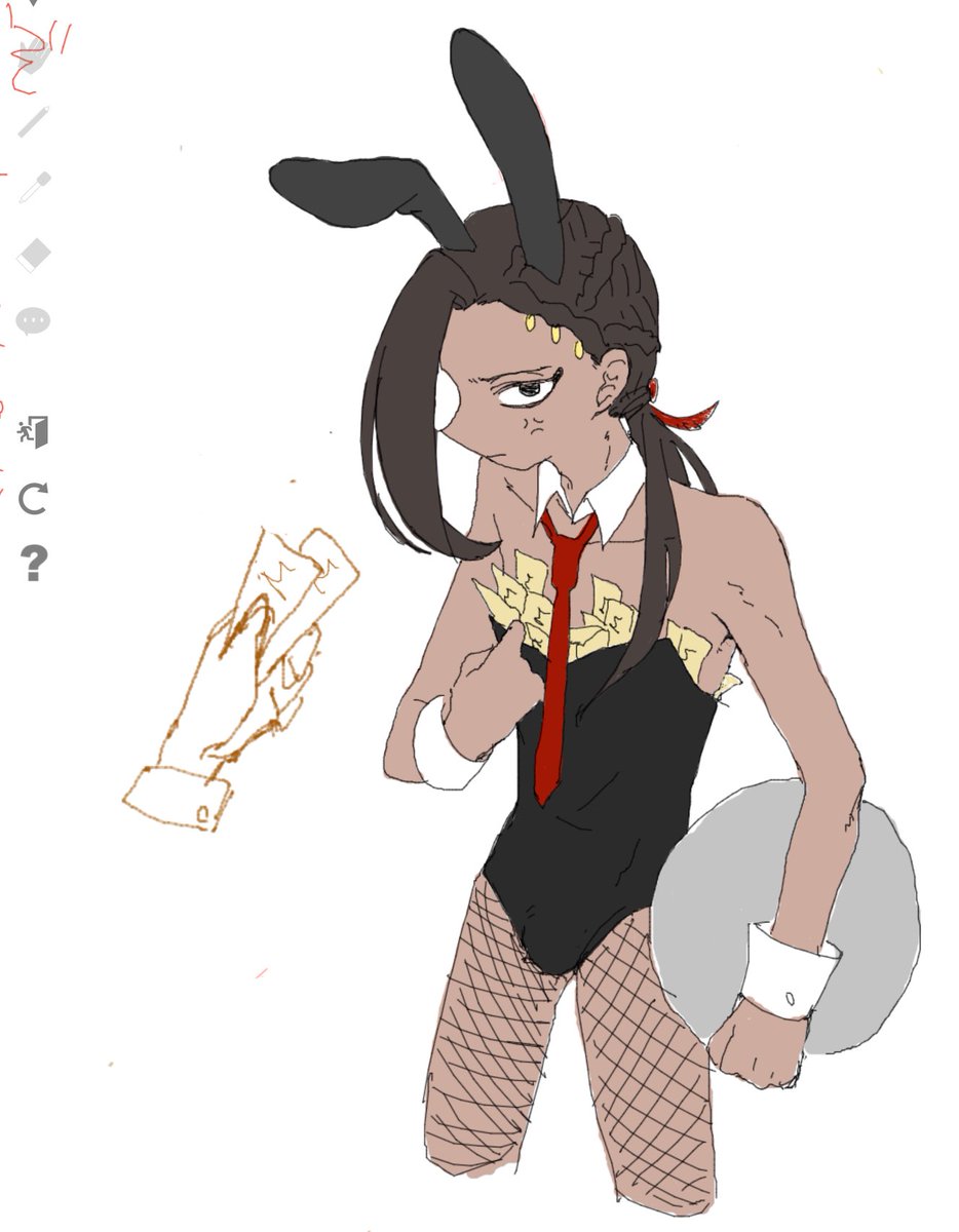 友達と偏差値2の絵チャしてる 