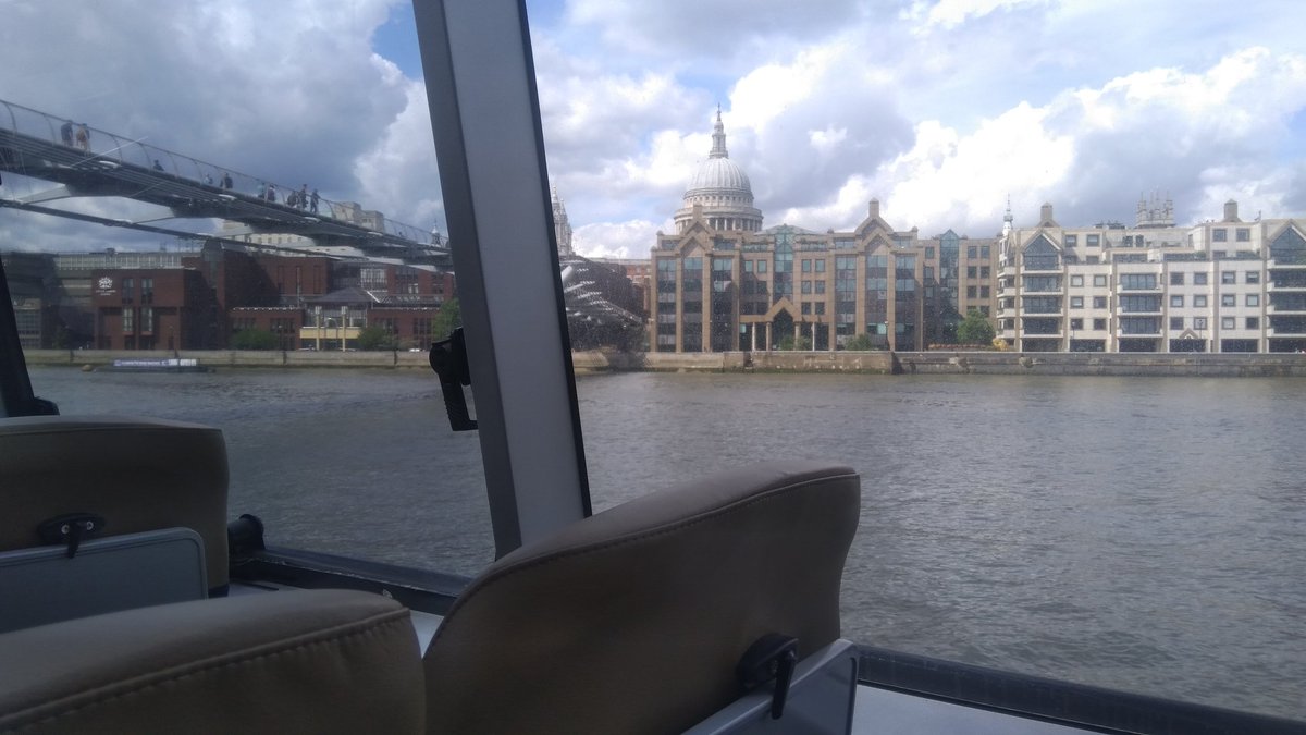 Nice to have the  @thamesclippers back again. Off on a trip from London Bridge to Battersea Power Station.