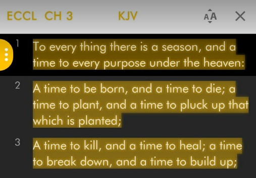 mcgi_stef's tweet photo. To every thing there is a season, and a time to every purpose under the heaven:
(Ecc. 3:1, KJV)
#TimeForEveryPurpose https://t.co/gVNRc57W4g