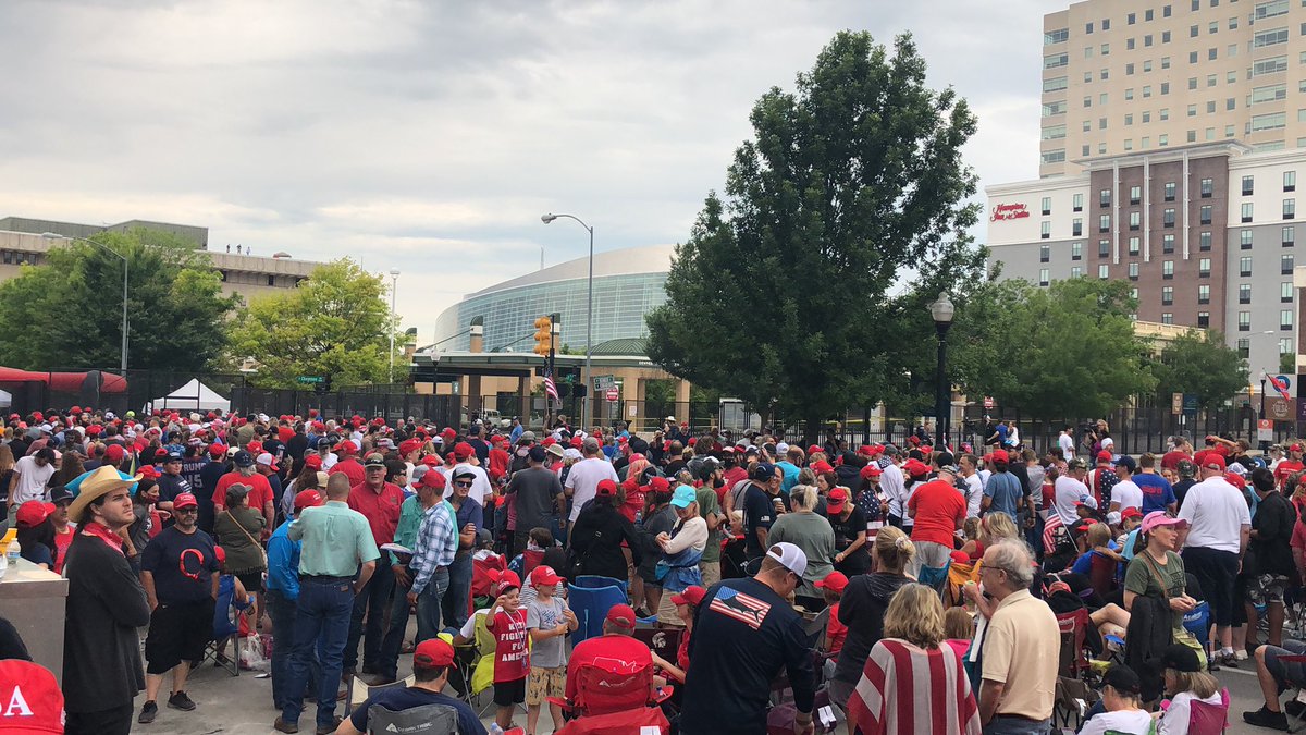 It’s a lot of people for 9:30. Still 9 1/2 hours before the rally starts