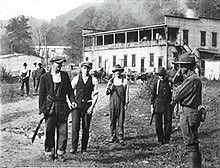 Battle of Blair Mountain (1921)Coal miners in Southern counties wanted to Unionize. The cooperations they worked for refused to let them. This lead to protest, riots, shoot outs and eventually lead to tear gas and pipe bombs being dropped on miners and their allies