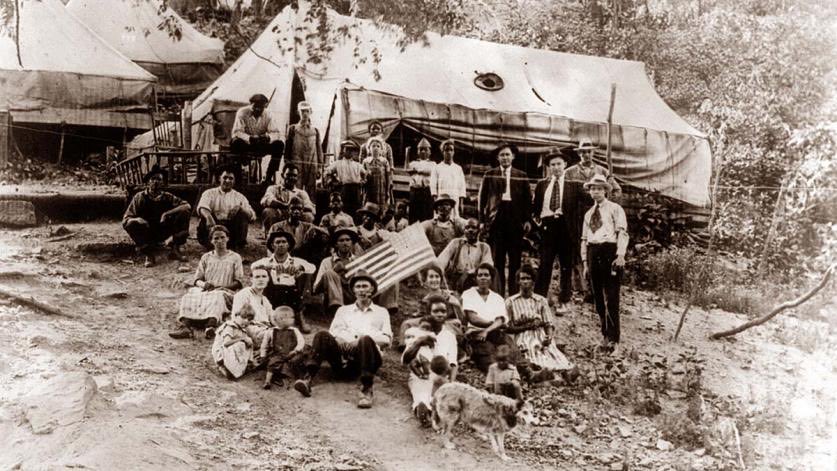 Battle of Blair Mountain (1921)Coal miners in Southern counties wanted to Unionize. The cooperations they worked for refused to let them. This lead to protest, riots, shoot outs and eventually lead to tear gas and pipe bombs being dropped on miners and their allies