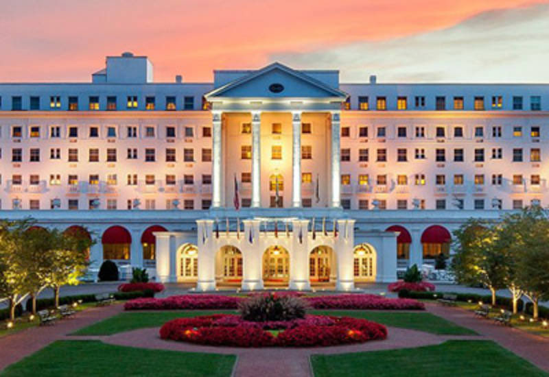 The Greenbrier-This has been a popular area for the healing springs since 1778. This luxury resort has been visited by 27/45 Presidents. In 1958, a bunker was built underground for Major US Political officials in case of a nuclear war. Located in White Sulphur Springs, WV.