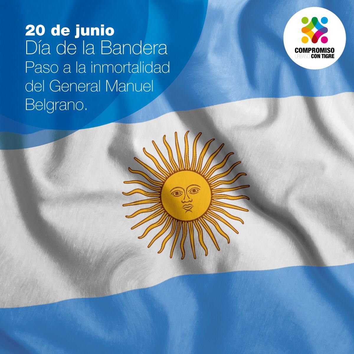 A 200 años del paso a la inmortalidad de Manuel Belgrano, como sociedad debemos llevar con orgullo nuestra querida bandera. 

Viva la Patria.
