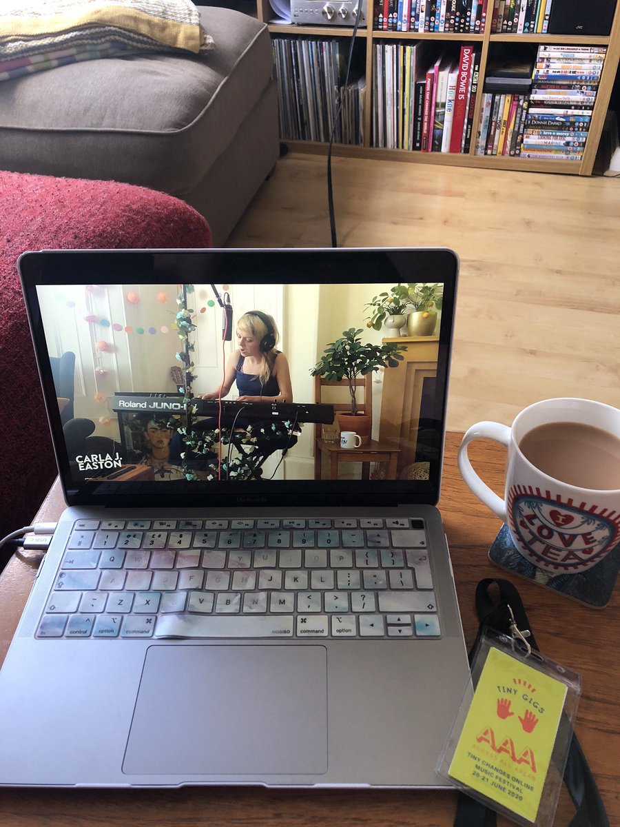 Tiny Changes (@tinychanges) on Twitter photo Danielle (<a href="/DaniRowley/">Danielle Rowley</a>) here taking over from Neil. Can I live up to his fantastic commentary? Let’s see.
So far LOVING <a href="/CarlaJEaston/">Carla J Easton</a>!! Who else is admiring her Frida Kahlo painting? 😍 #TinyGigs #Together Danielle (<a href="/DaniRowley/">Danielle Rowley</a>) here taking over from Neil. Can I live up to his fantastic commentary? Let’s see.
So far LOVING <a href="/CarlaJEaston/">Carla J Easton</a>!! Who else is admiring her Frida Kahlo painting? 😍 #TinyGigs #Together