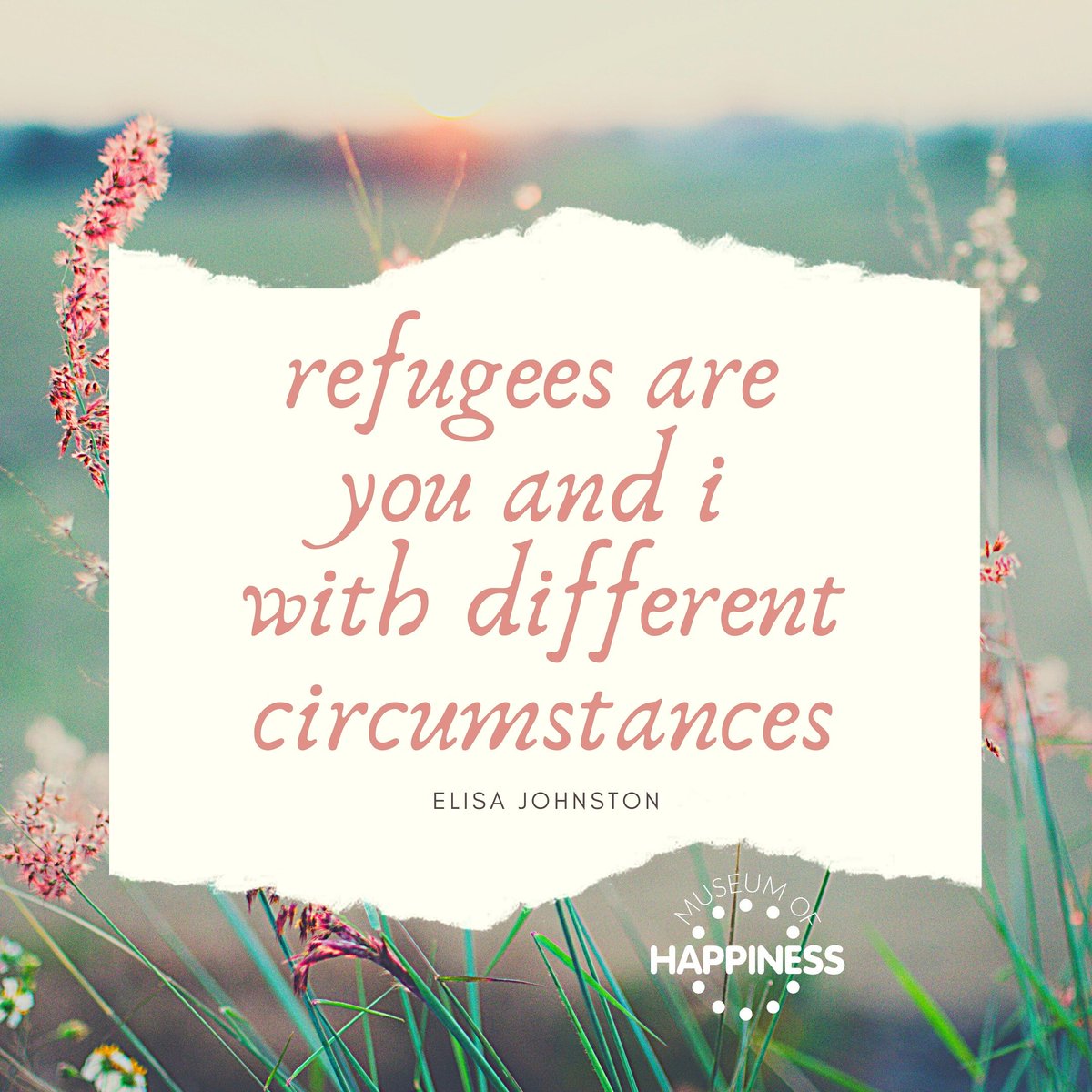 Museum of Happiness (@museumhappiness) on Twitter photo #WorldRefugeeDay Take part in online events from around the world at unhcr.org/refugeeday/wrd… with <a href="/Refugees/">UNHCR, the UN Refugee Agency</a> 🌍🌿 #WRD2020 #WorldRefugeeDay Take part in online events from around the world at unhcr.org/refugeeday/wrd… with <a href="/Refugees/">UNHCR, the UN Refugee Agency</a> 🌍🌿 #WRD2020