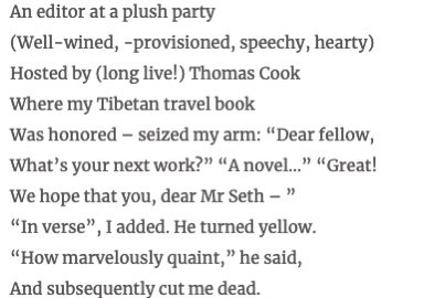 chhabs's tweet image. Happy 68th birthday #VikramSeth!