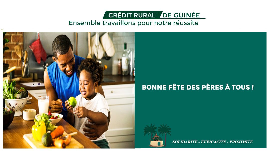 CreditRural's tweet photo. À tous les pères et en particulier à nos adhérents nous souhaitons une bonne fête.
Nous sommes conscients du rôle que vous jouez dans vos différentes familles et nous réitérons notre engagement à financer tous vos projets.
#Guinée #Bonnefetedesperes https://t.co/lckTVLam1M