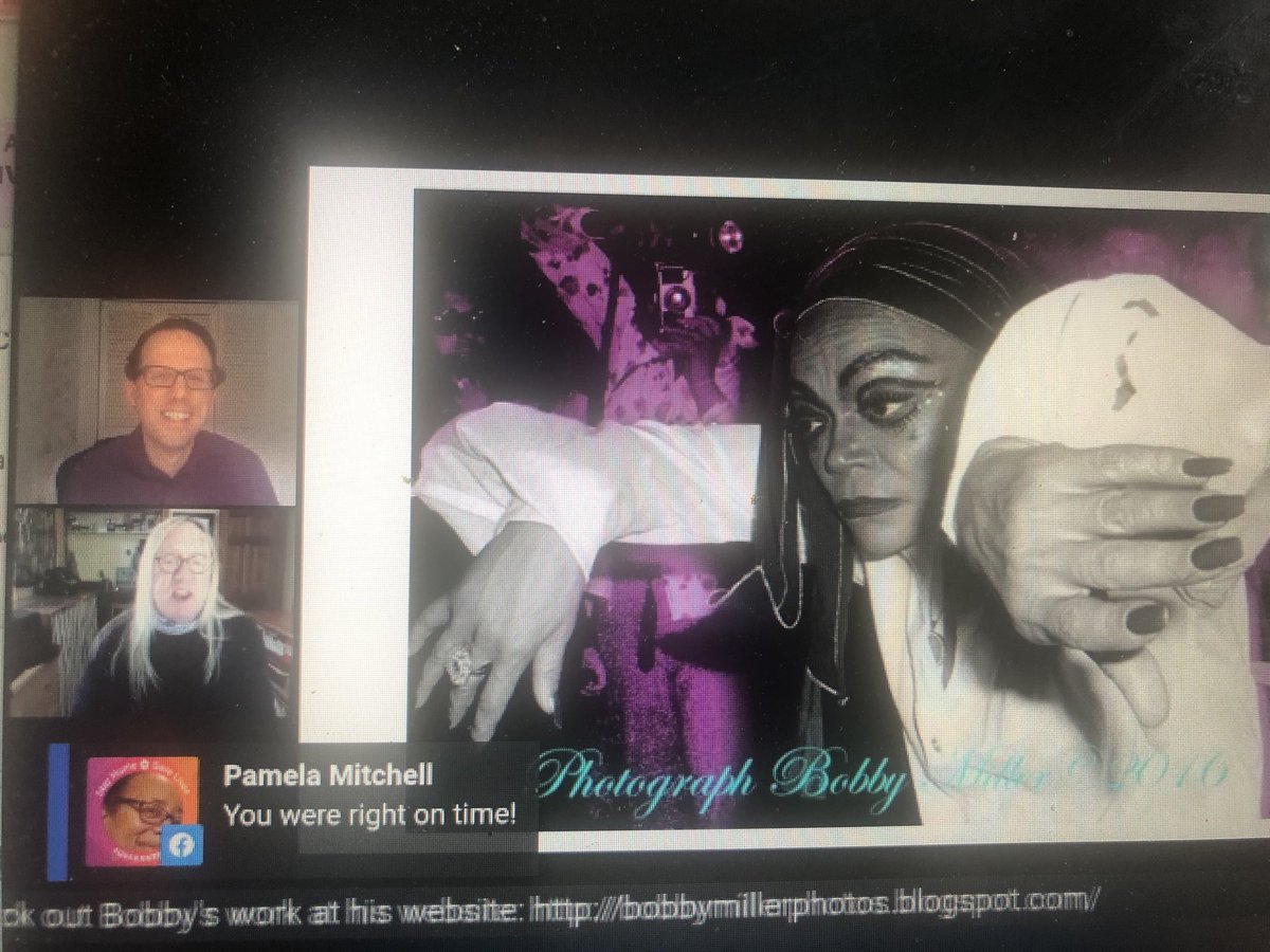 ThereseSteiner's tweet photo. #Provincetown #photographer #BobbyMiller talk about 3 years Bobby documented #Studio54 & 16 yr old @SpinItSocial was busboy. #EarthaKit #SpinItSocialHour https://t.co/FH76jaH0Ve