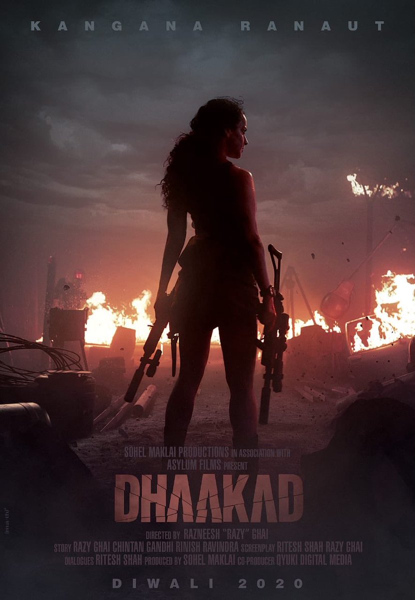  #Dhaakad The same fake narrative of not being able to find financiers was used for Dhaakad. Again, they tried to paint an image of how nobody wants to give Kangana a big film. Producers slammed these reports too