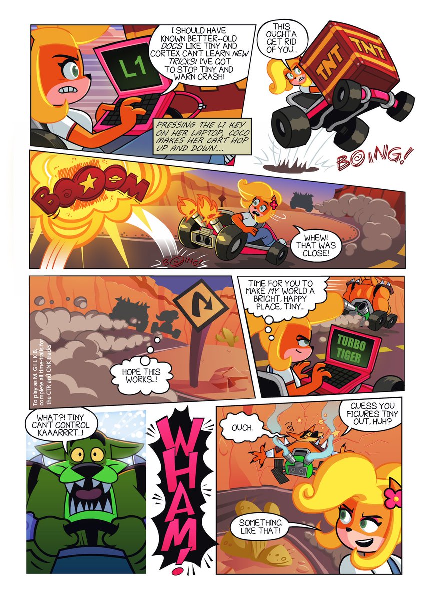 It's the one year anniversary of CTR Nitro-Fueled! To celebrate, I decided to "remaster" an old mini comic that appeared in an issue of Disney Adventures used to promote the original CTR, known as TURBO TIME. Enjoy!
#CrashBandicoot #CTRNitroFueled 