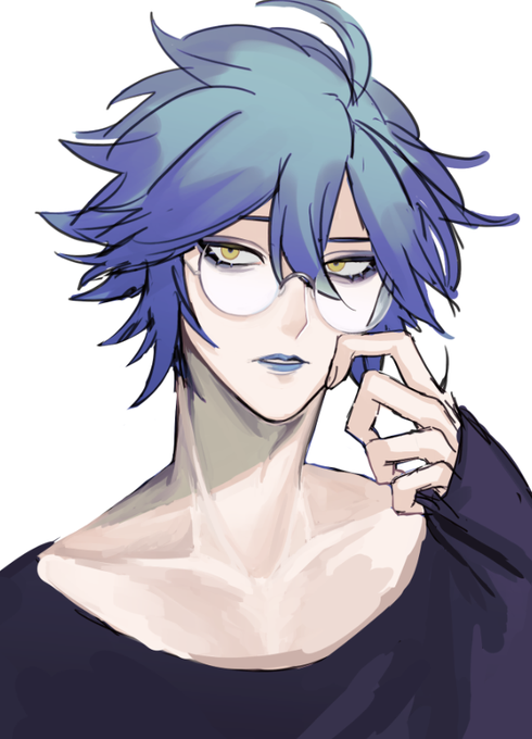 「blue eyeshadow」 illustration images(Popular｜RT&Fav:50)