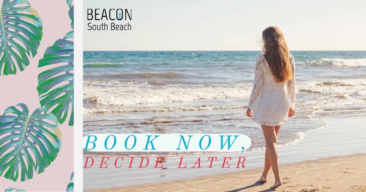beaconmiami's tweet photo. The Beacon Hotel wishes you a safe and exciting weekend!

In case your looking to spice up your next weekend, keep in mind we continue to offer a flexible 24 hour cancellation policy.  Book now, decide later!

#Beaconmiami #MiamiBeach #Miami #SouthBeach #Flexible #Beach https://t.co/gM8OM1HGV4