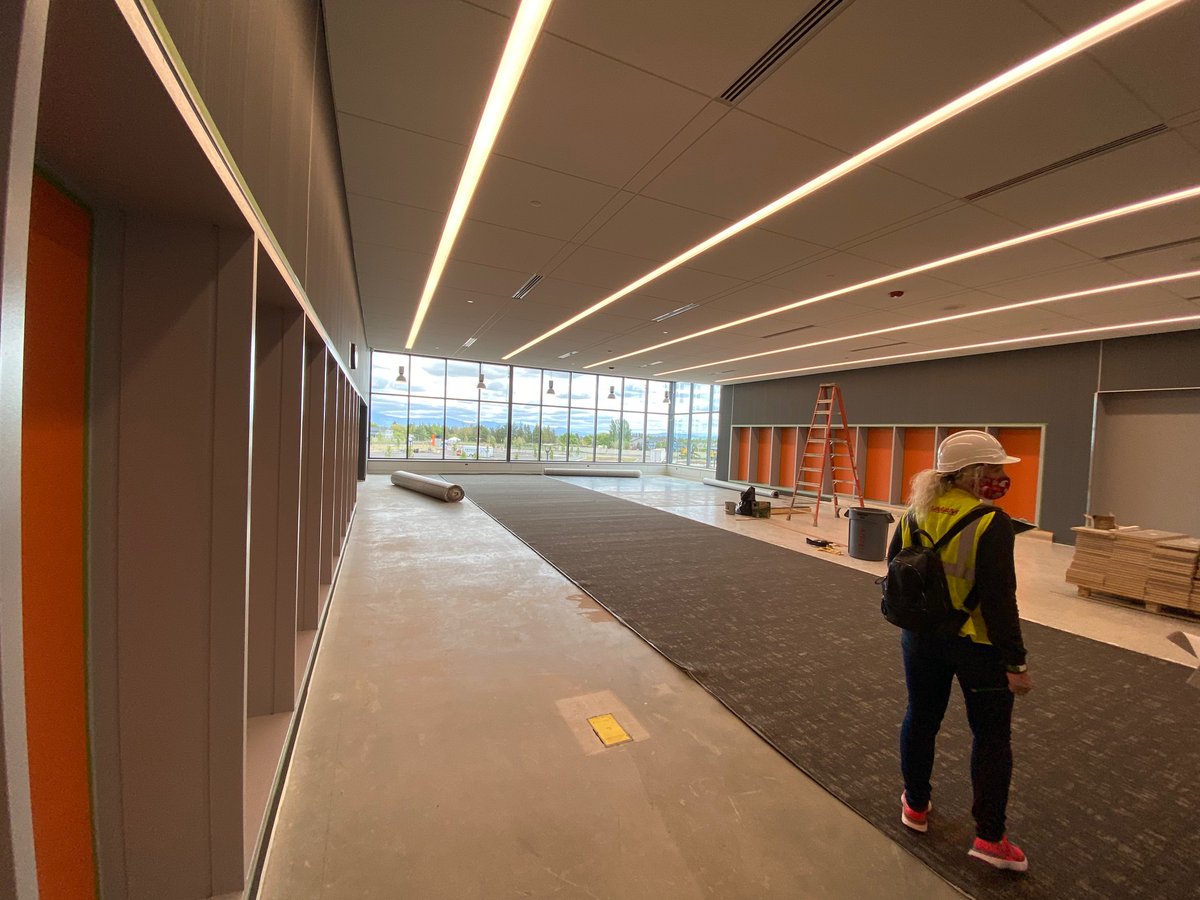 meadschools's tweet photo. HIGHLAND INTERIOR: Posted are several pictures showcasing the interior spaces at Highland Middle School. Highland is being built on Five Mile Prairie (3515 W. Hawthorne Rd.) and will open to 6-8 grade students in the fall. #LearnLeadMead https://t.co/yAZR3eYDqO