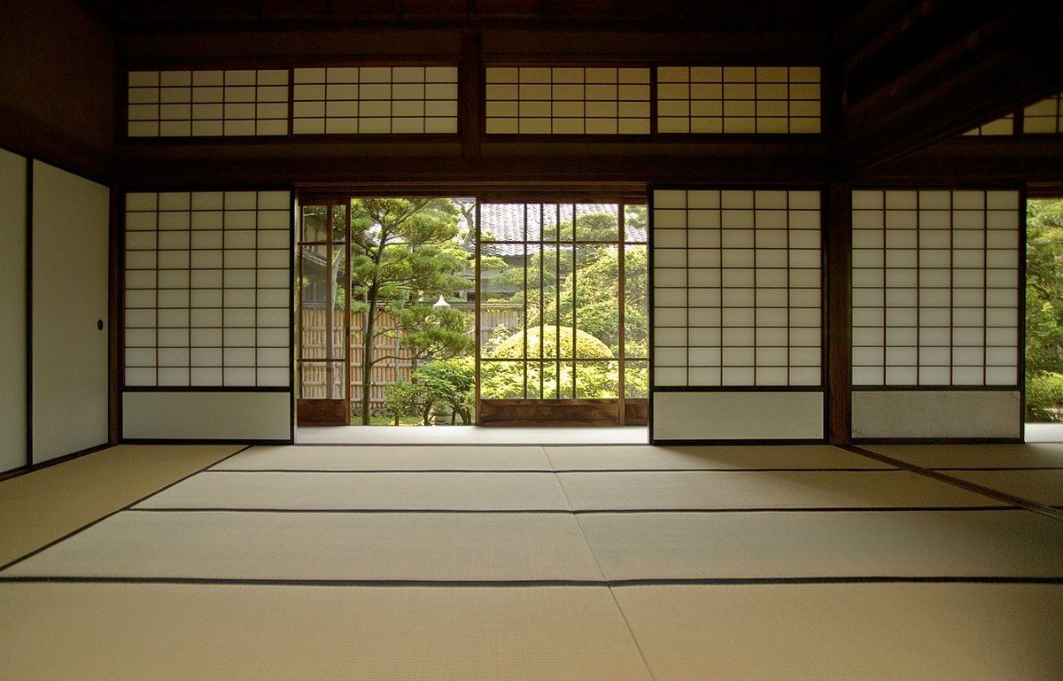 They used rooms for various purposes. Depending on the need, doors were opened and all rooms were merged into a single large space and vice versa.This is why people are required to remove their shoes before entering a Japanese home, and why mattresses were used instead of beds.