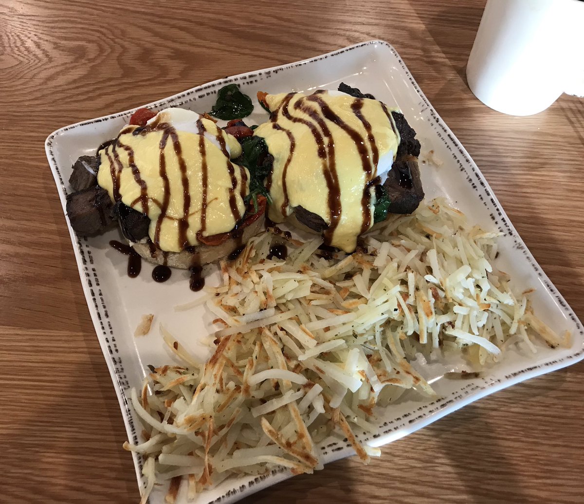 Great to see &amp; catch up with my old buddy from <a href="/AltoonaPD_Iowa/">Altoona Police Department - Iowa</a> <a href="/apdstallman/">Greg Stallman</a> this morning for breakfast in <a href="/CityofKearney/">City of Kearney, NE</a>! Totally forgot to grab a picture with Greg, but I did get one of the great food at Good Evans! Try the Nebraska Bene! Safe travels my friend! <a href="/fbina263/">FBINA263</a> #local