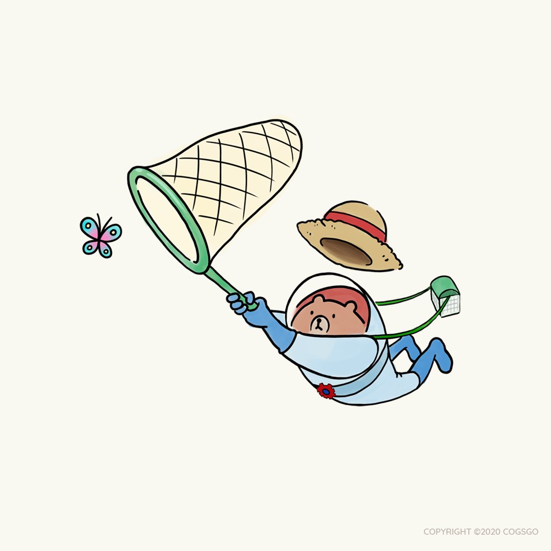 cogsgo's tweet image. Dak 🐻 is catching the by himself. 🦋🦋🦋 Who wanna join? ✊🏻 
.
.
.#cogsgo #CogxCog #Dak #chilltime #art #illustration #character